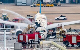 В китайском аэропорту сгорел самолёт с посылками россиян